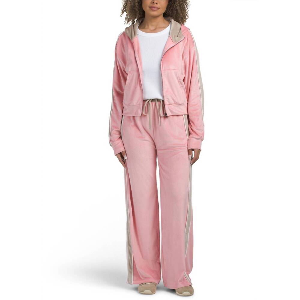 NEW KIMBERLY C velour set in pink